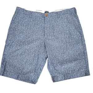 J. Crew Shorts Mens 38 Blue Floral Rivington Flat Front Casual Cotton Chino